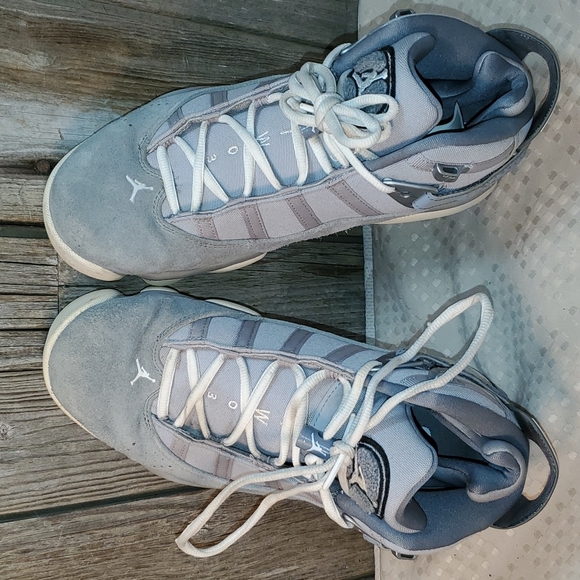 Mens Air Jordan 6 Rings Size 8 Silver Cool Grey White Jordan 322992-014